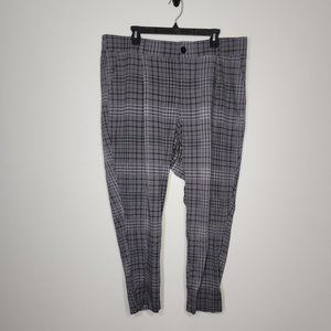 Torrid gray plaid challis pants size 20 NWT